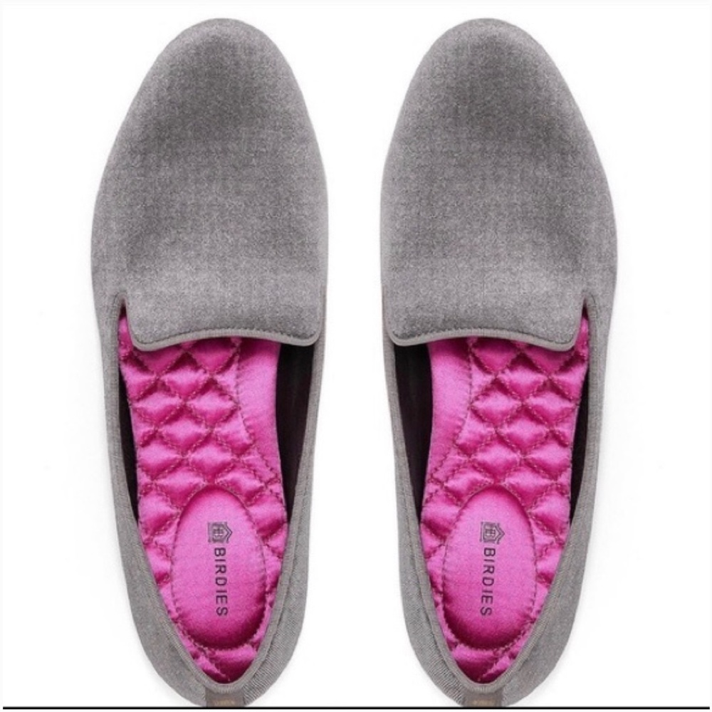 Birdies ‘Starling’ Velvet Stone Flats size 8.5